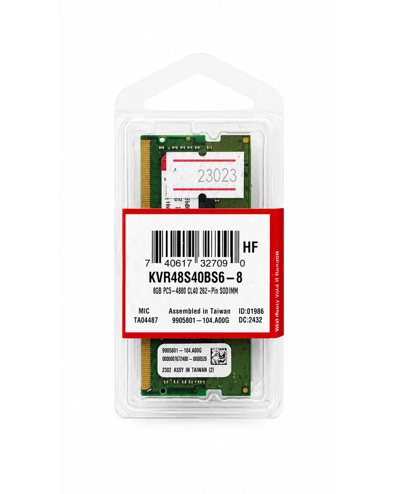 Memoria RAM Kingston DDR5 8GB 4800MHz SODIMM para Laptop