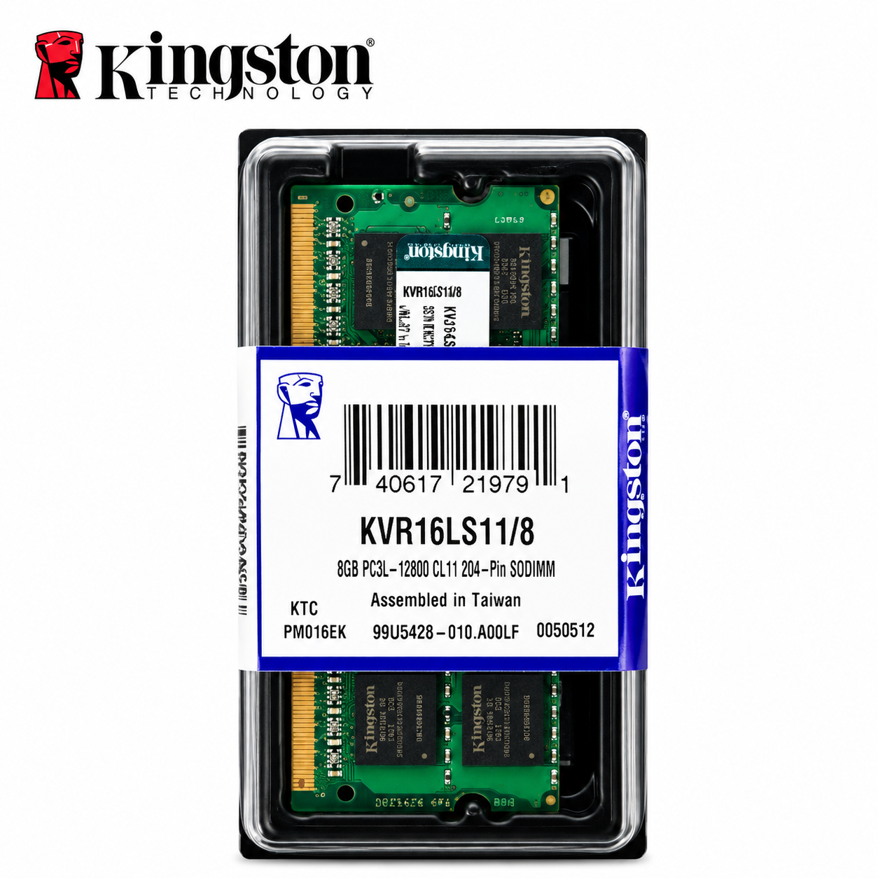 Kingston Memoria RAM DDR3L SODIMM 8GB 1600MHz para Laptop